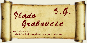 Vlado Grabovčić vizit kartica
